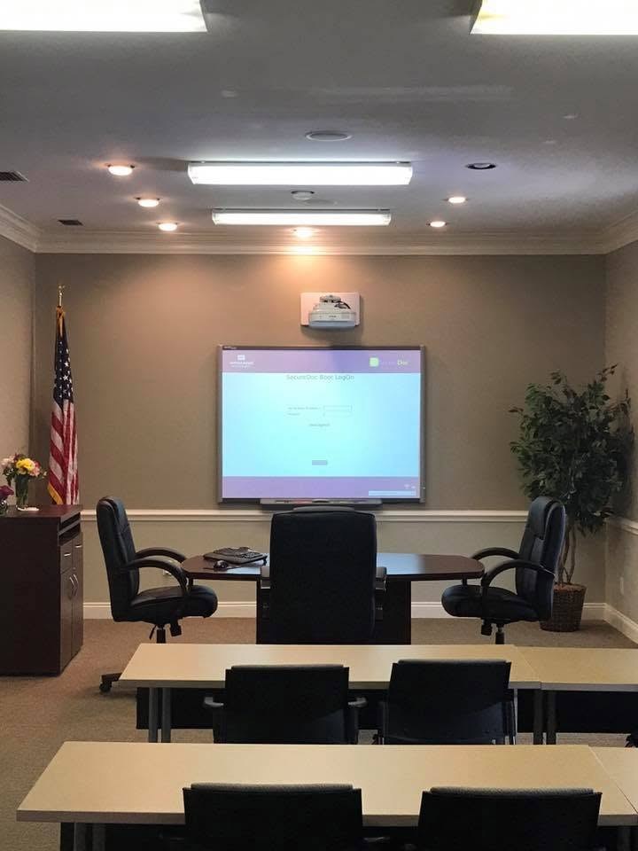 Commercial conference room AV install
